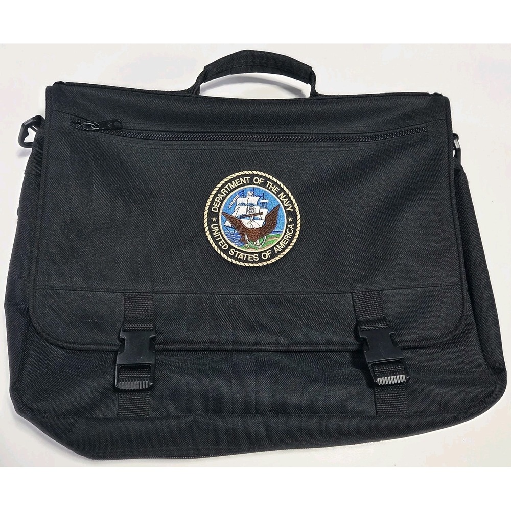 United States Navy Issue. USN Messenger Bag Laptop Bag with Carry Handle. Nylon,